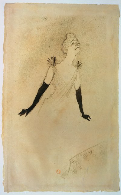 Yvette Guilbert by Henri de Toulouse Lautrec
